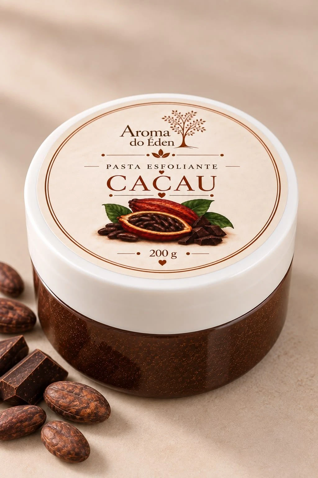 Pasta Esfoliante Corporal Cacau - 1