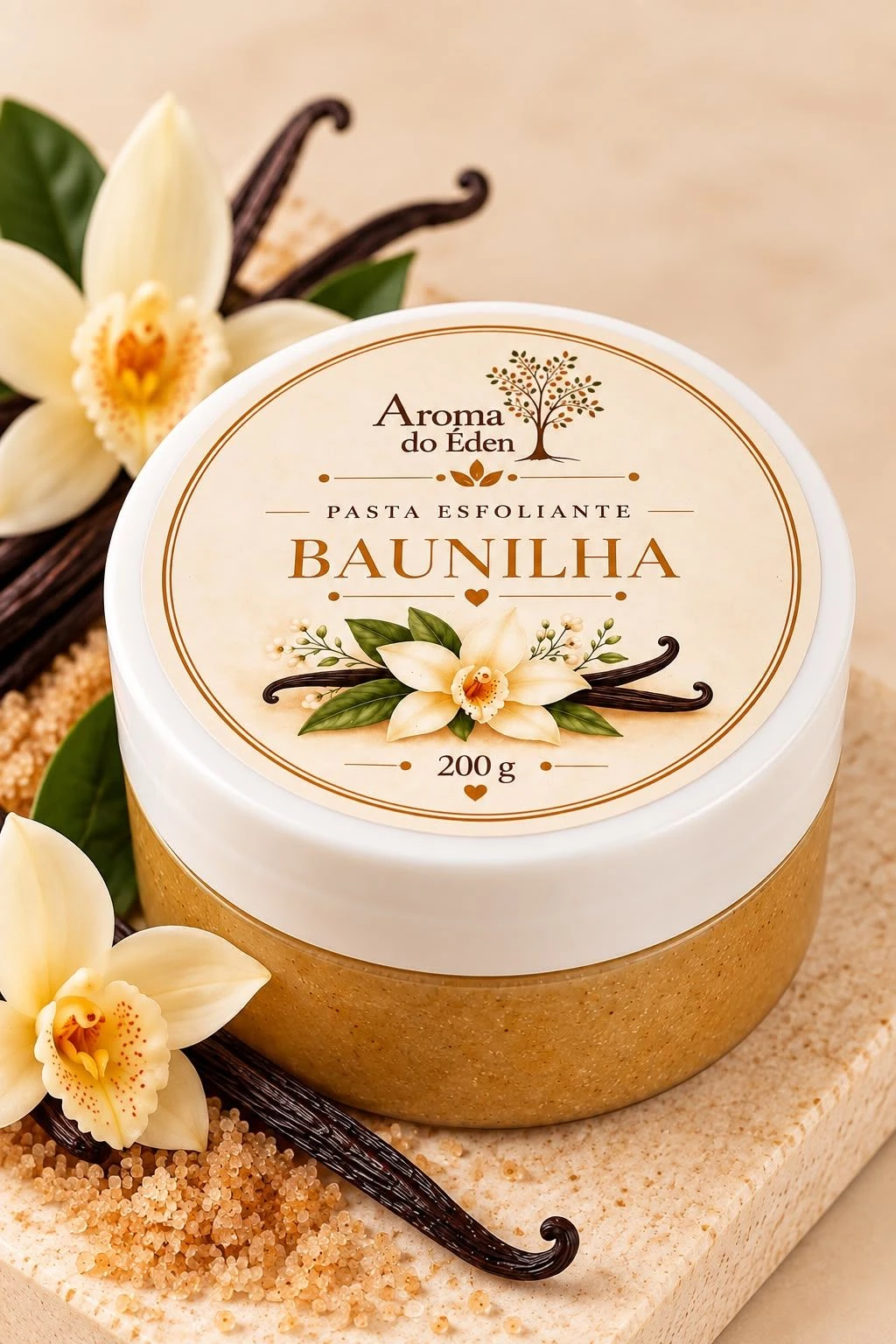 Pasta Esfoliante Corporal de Baunilha - 1
