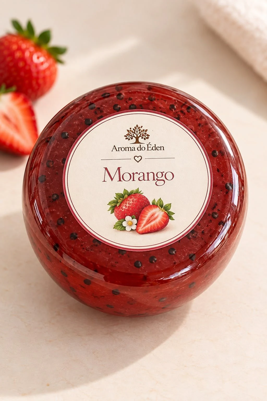 Sabonete de Morango com Sementes - 1
