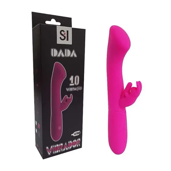 Vibrador estimulador de ponto g e clítoris silicone macio, silencioso e recarregável 