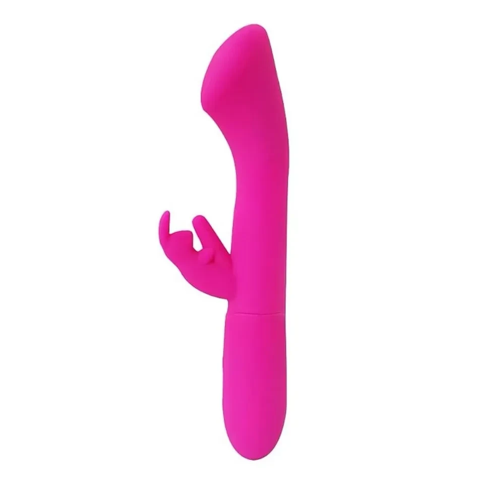 Vibrador estimulador de ponto g e clítoris silicone macio, silencioso e recarregável  - 2