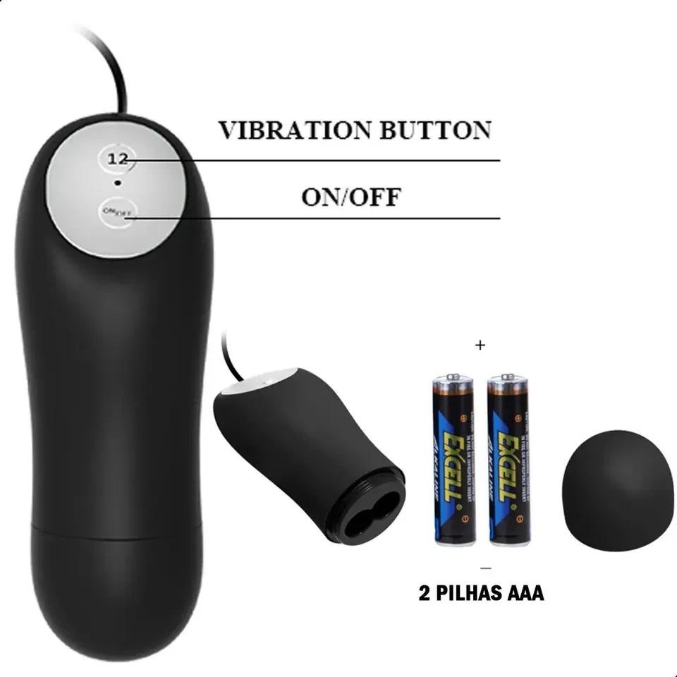 Plug anal vibratório  com controle  - 2