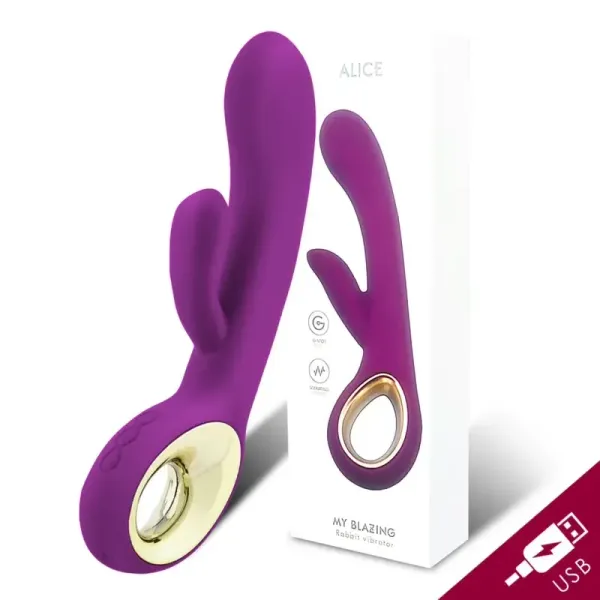 Vibrador com estimulador de clitóris 