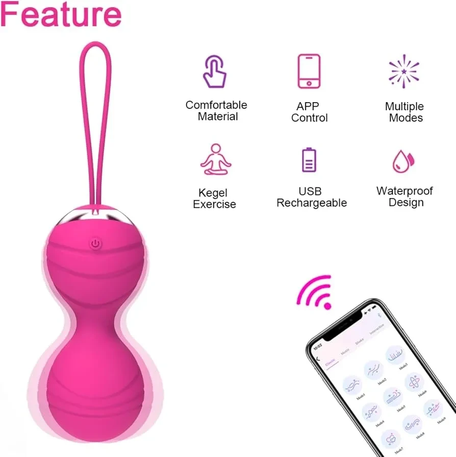 Vibrador casal controle por aplicativo  - 4