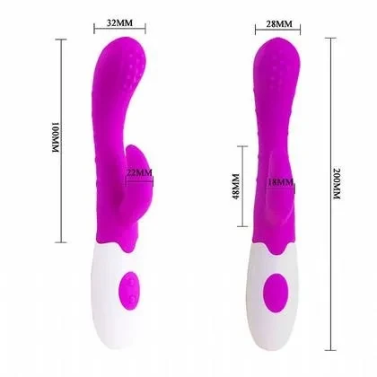 Vibrador e estimulador de ponto G a pilha  - 2