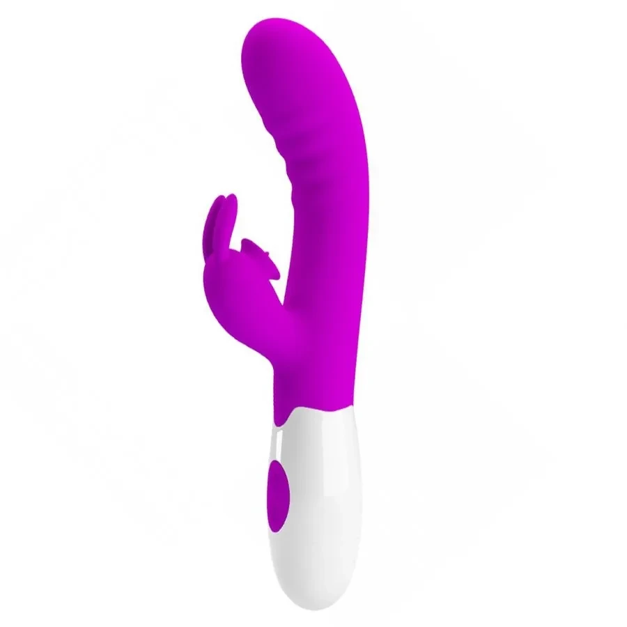 Vibrador com estimulador de clitoriano e simulador de oral com 30 modos de vibração  - 1