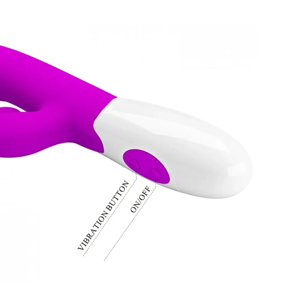 Vibrador com estimulador de clitoriano e simulador de oral com 30 modos de vibração  - 3