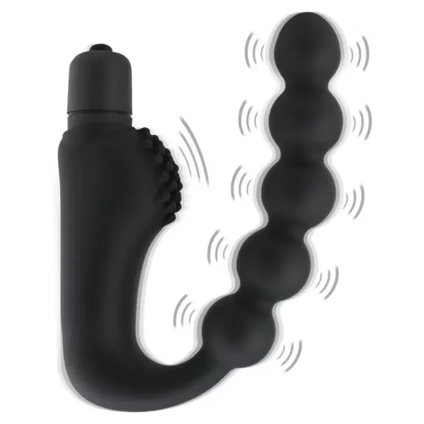 Estimulador de próstata plug anal escalonado vibratório 