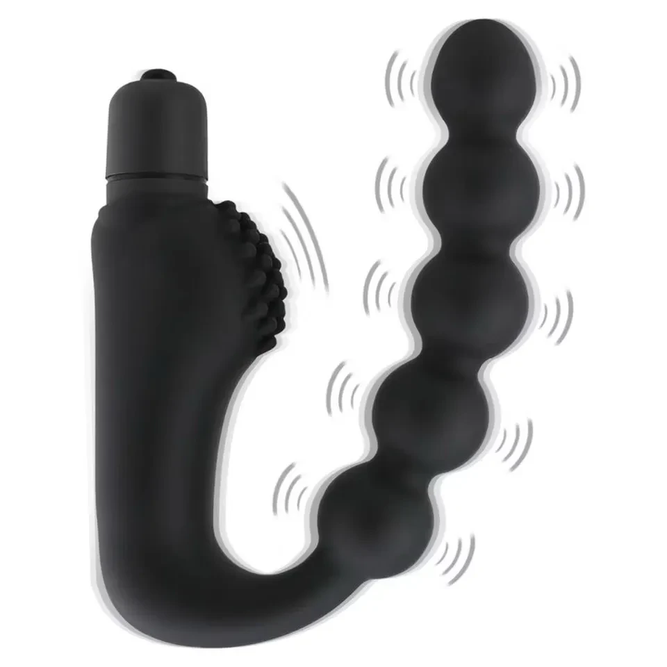 Estimulador de próstata plug anal escalonado vibratório  - 1