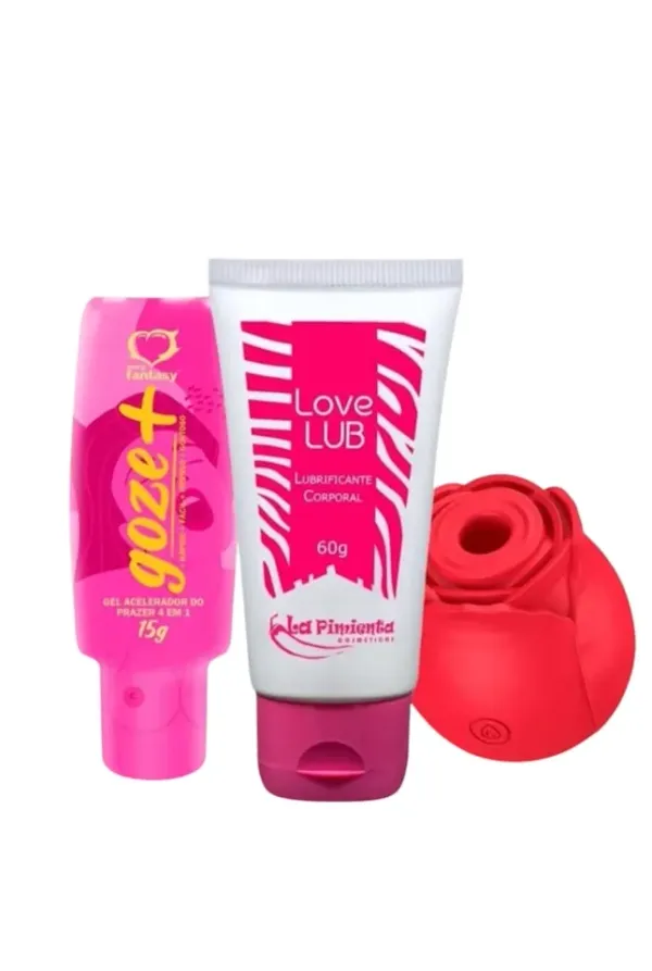 Kit promocional rosa sugadora + 2 produtos 