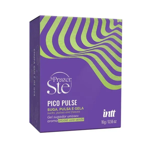 Pico Pulse gel sugador unissex suga pulsa e gela 