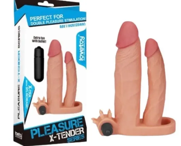 Capa Peniana Extensora com anel Companheiro e vibro