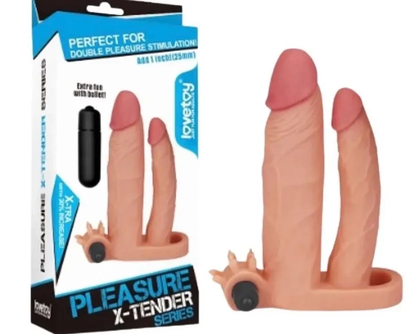 Capa Peniana Extensora com anel Companheiro e vibro - 1
