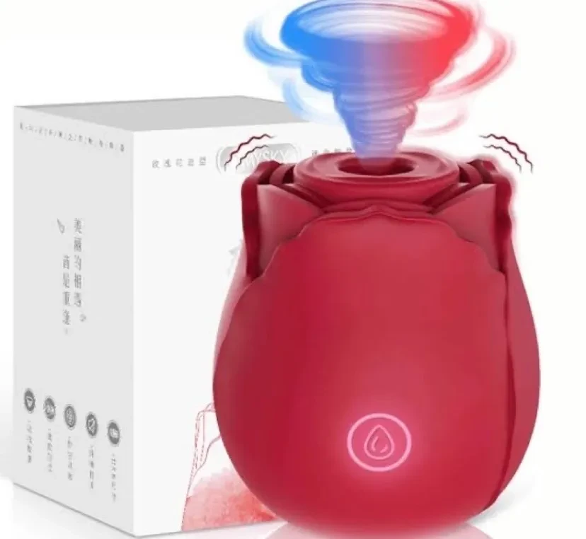 Vibrador Rosa de sucção - 1