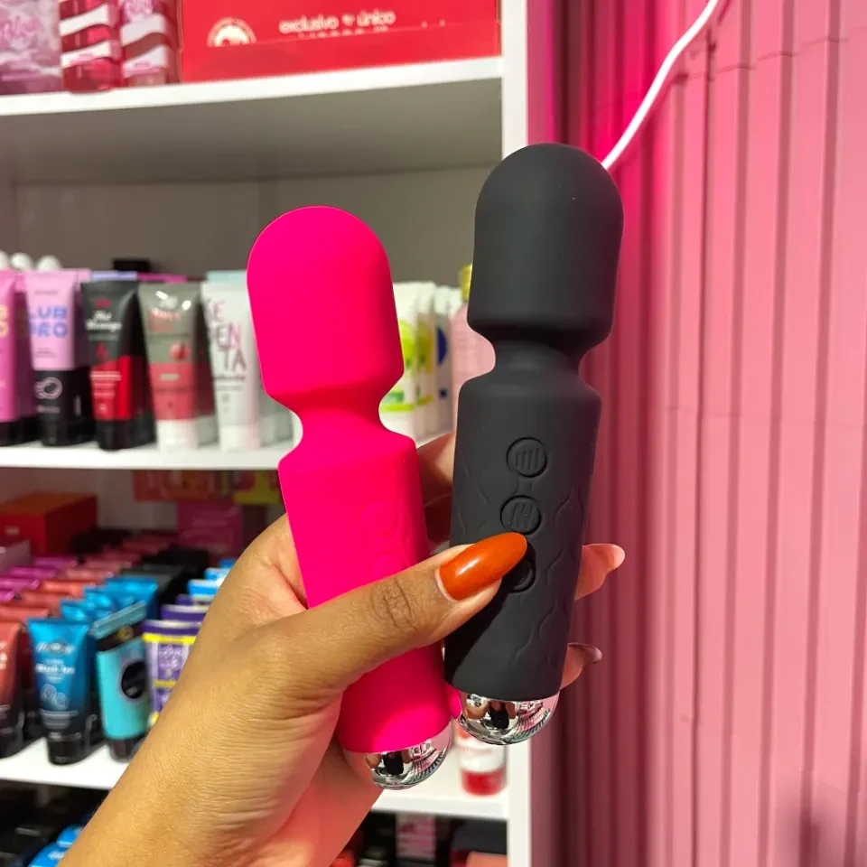 Vibrador Varinha Mágica Recarregavel - 1