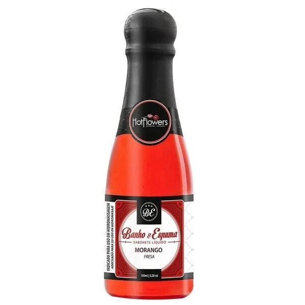 Sabonete Líquido Banho & Espuma 150ml Morango HotFlowers - 1