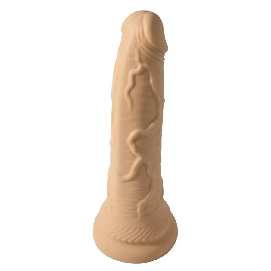 Pênis de Silicone Líquido com Veias Salientes e Ventosa 23x4cm Vip Mix - 3