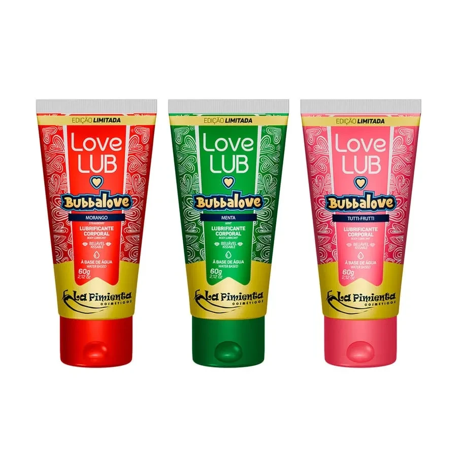 LOVE LUB BUBBALOVE LUBRIFICANTE CORPORAL BEIJÁVEL 60G LA PIMIENTA - 2