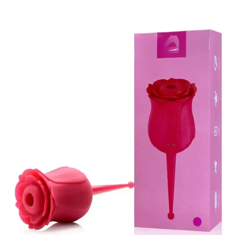 ESTIMULADOR DE CLITÓRIS FORMATO ROSA COM 5 MODOS DE ONDAS DE PRESSÃO 3R IMPORT - 1