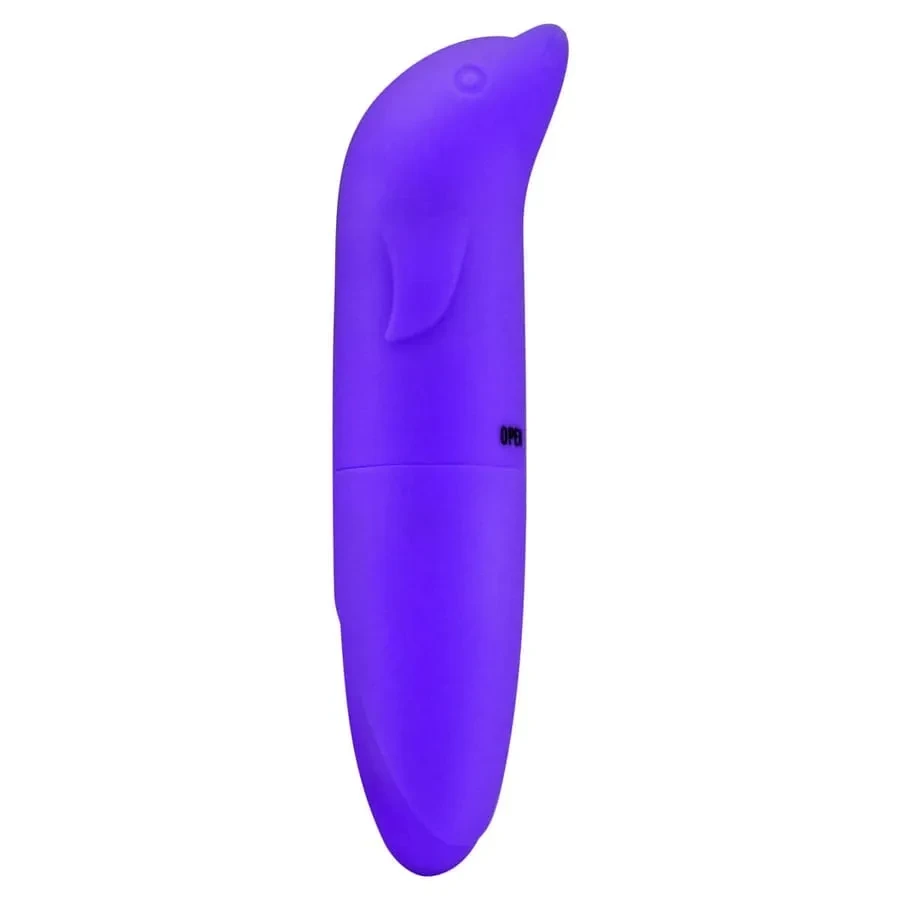 VIBRADOR PONTO G AVELUDADO COM FORMATO GOLFINHO SEXY IMPORT - 1