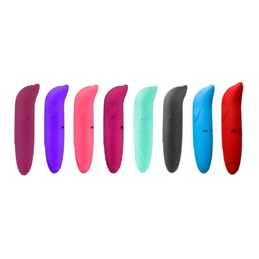VIBRADOR PONTO G AVELUDADO COM FORMATO GOLFINHO SEXY IMPORT - 2