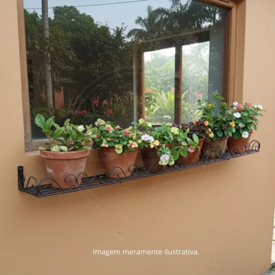 Suporte de plantas para janela - 1
