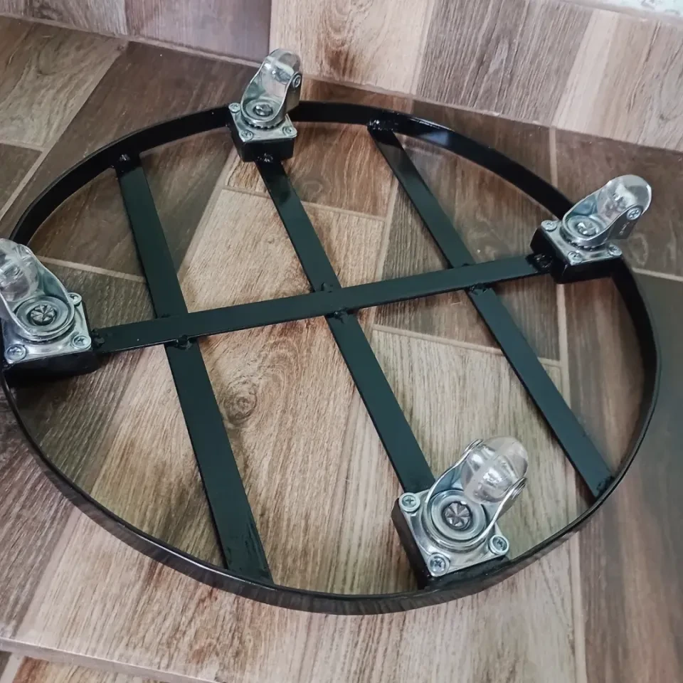 Suporte p/ vaso de planta com rodinhas  - 3