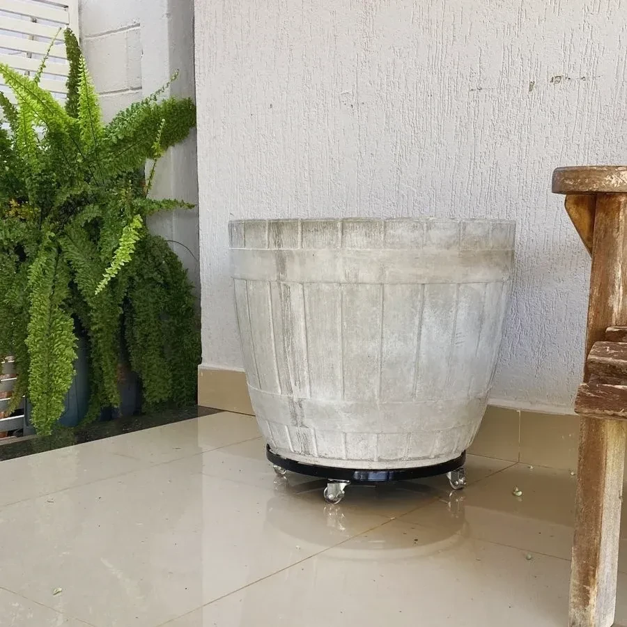 Suporte p/ vaso de planta com rodinhas  - 2