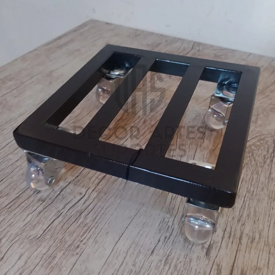 Suporte p/ vaso de planta com rodinhas de silicone  - 2