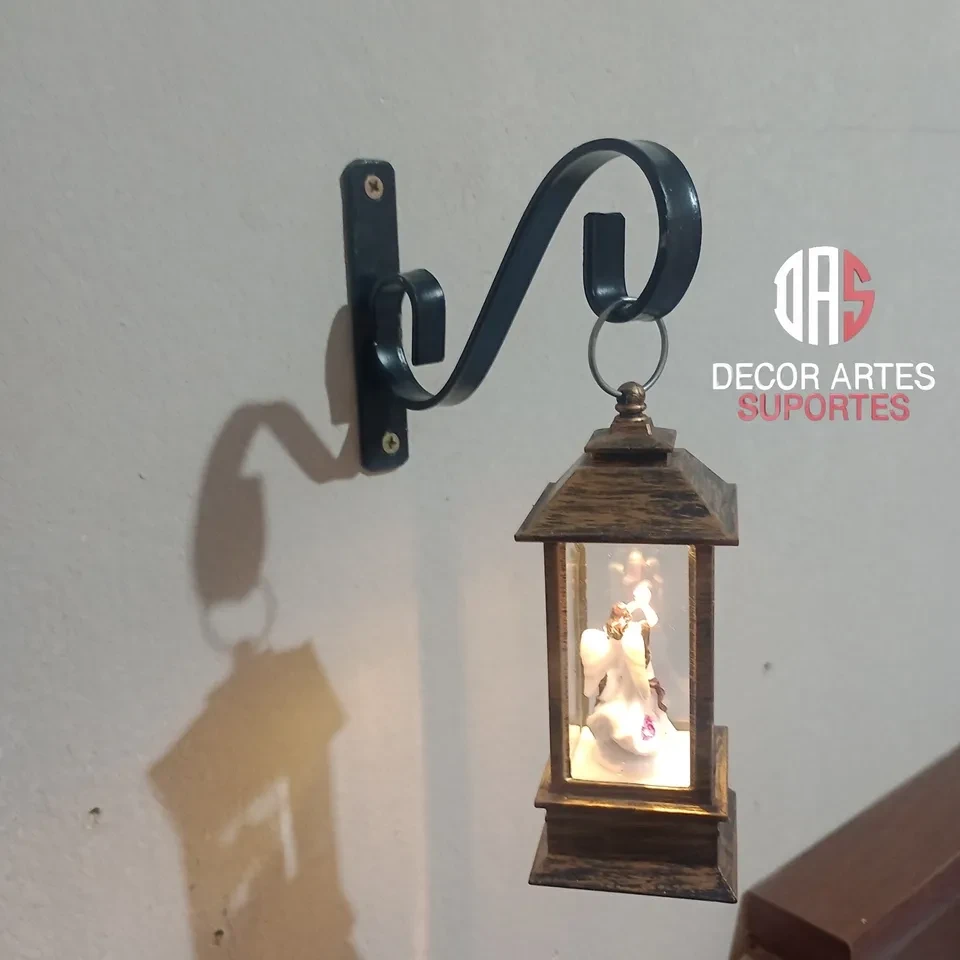 Suporte p/ lanterna pequena p/ decoração. - 1