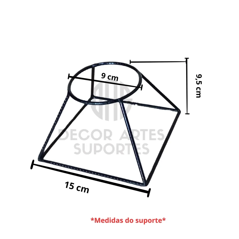 Suporte semi pirâmide para kokedama  - 2