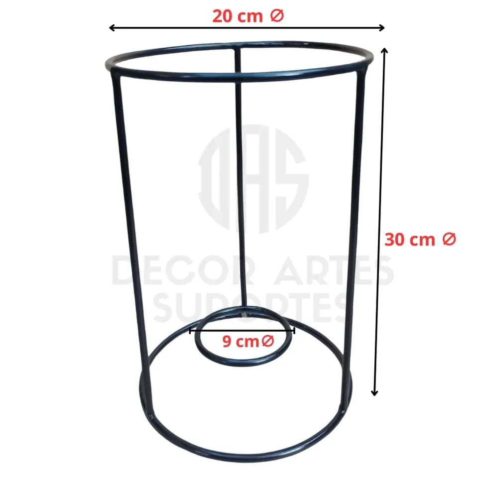 Suporte redondo p/ kokedama (A.30 cm) - 3
