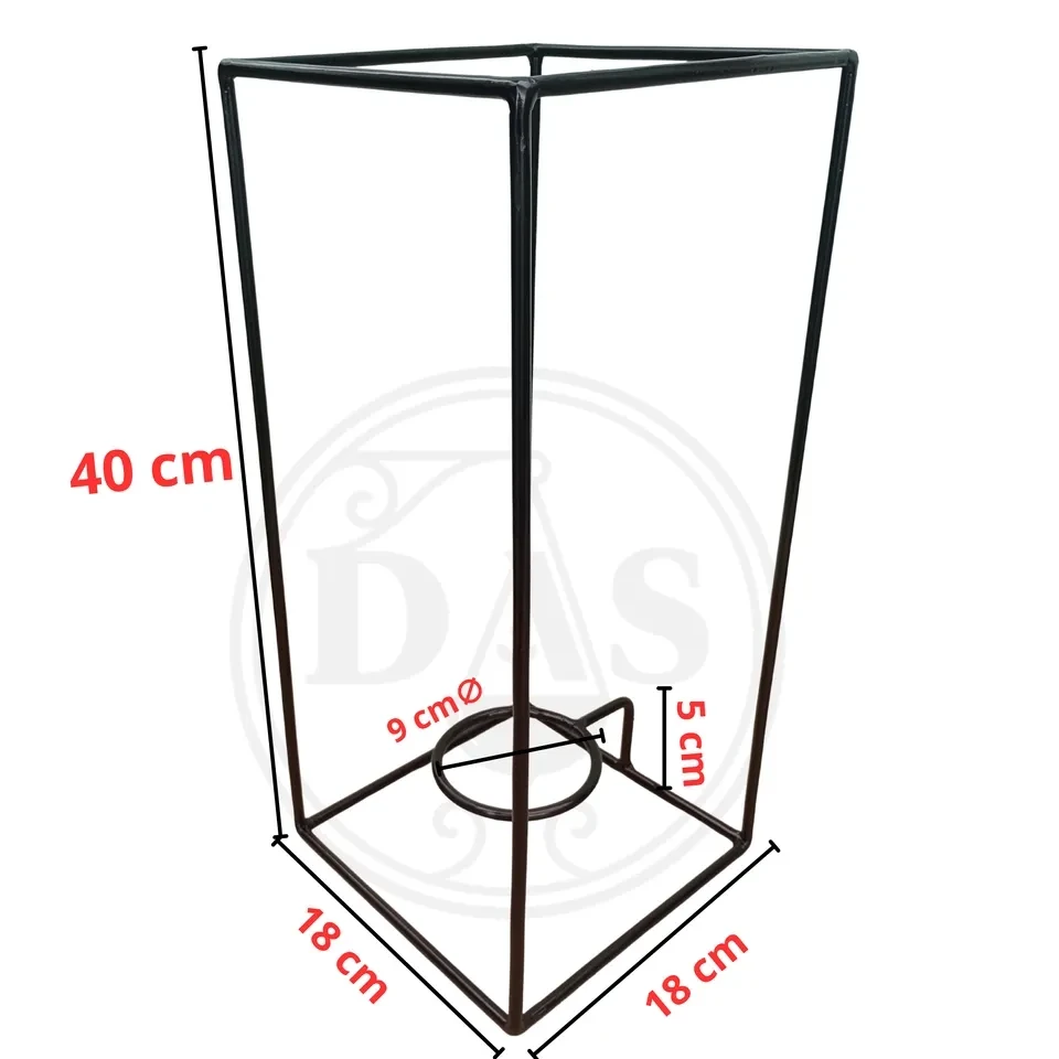 Suporte Retangular p/ kokedama (A.40 L.18) - 3
