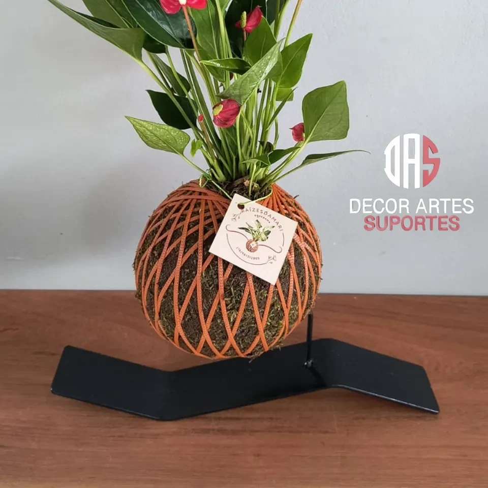 Suporte ondulado para kokedama  - 1