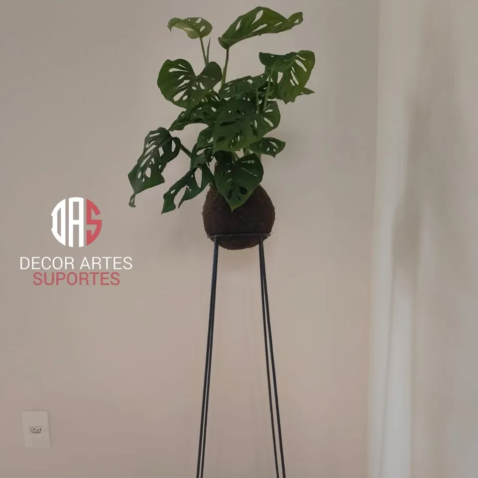 Suporte de chão p/ kokedama.(L.27xA.90 cm ) - 2