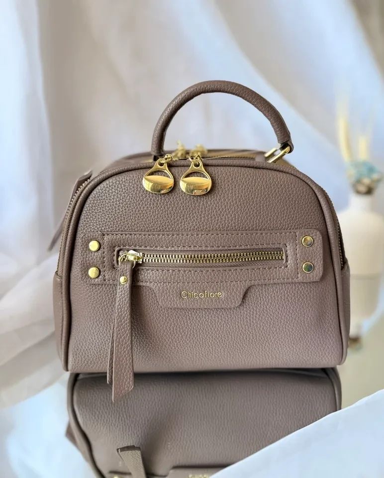 BOLSA MÉDIA BAU COM 2 REPARTIÇÕES EM ZIPER BOLSO FRONTAL - BOL 181 - 1