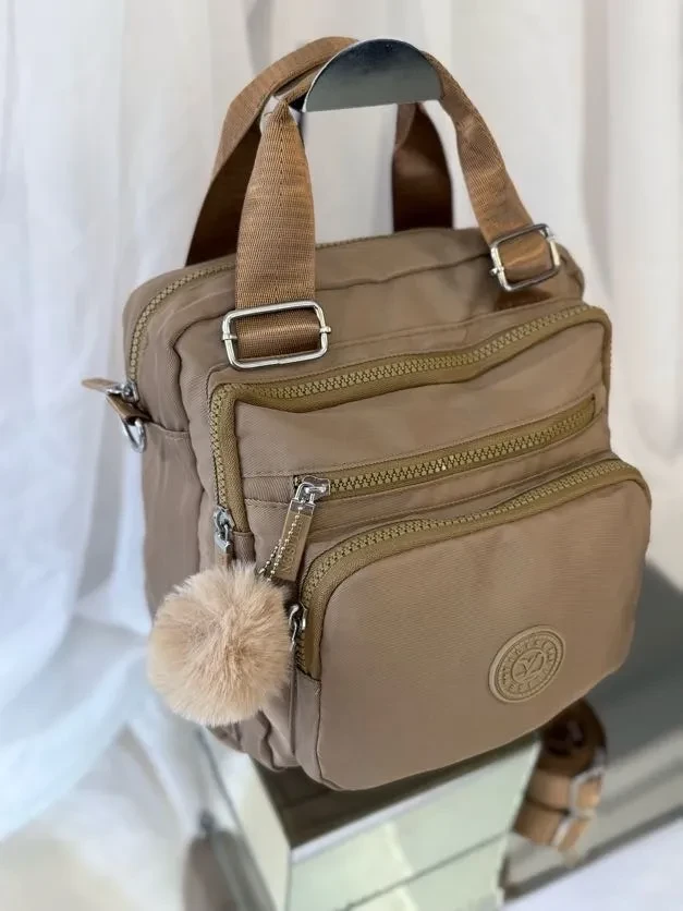 MOCHILA MEDIA IMPERMEÁVEL  BEGE - BOL 126 - 2