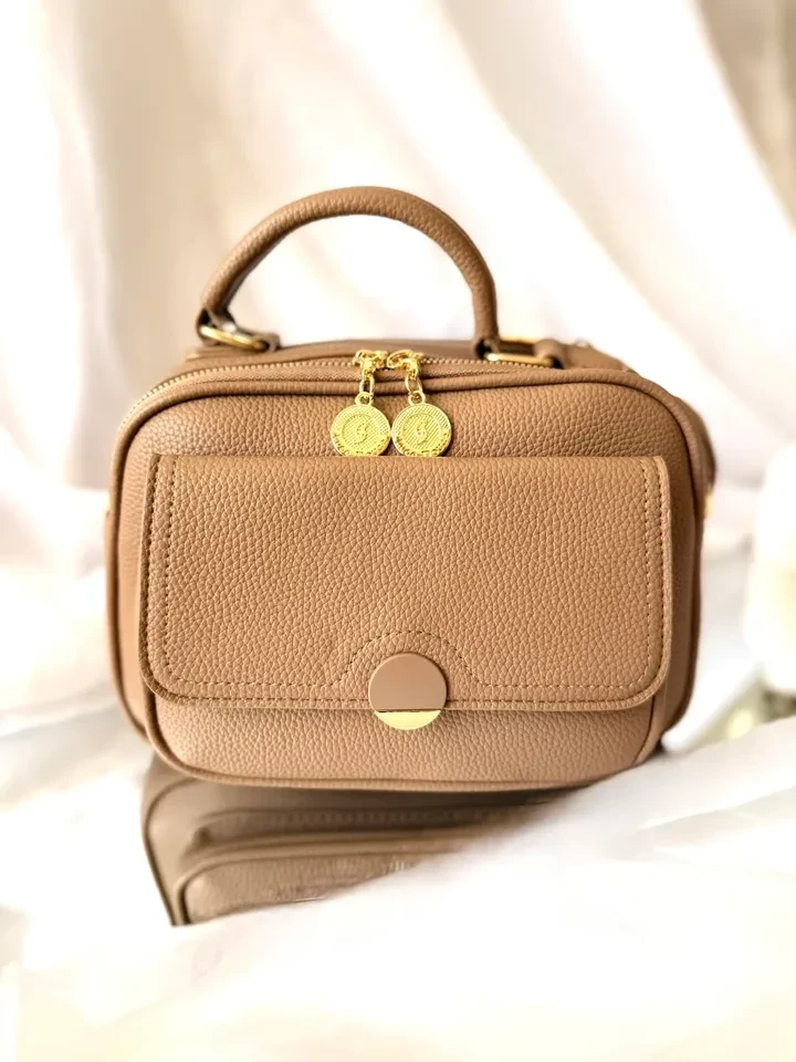 BOLSA BEGE COM DIVISÓRIAS - BOL 185 - 1