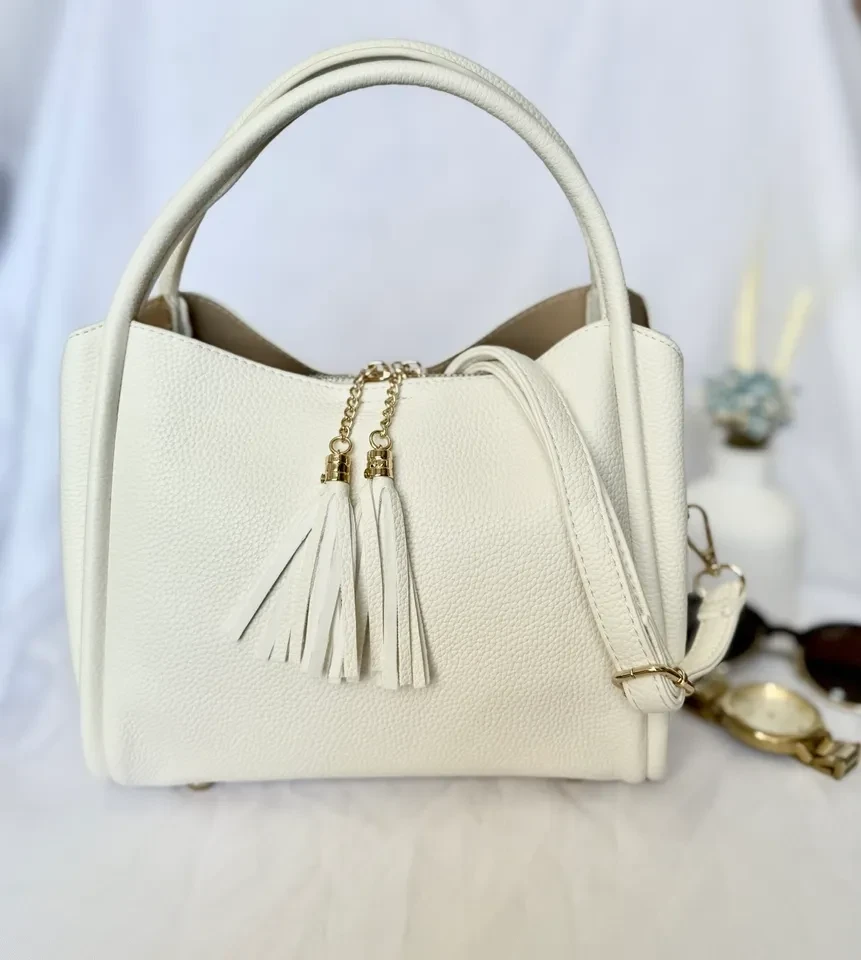 BOLSA MÉDIA OFF WHITE DETALHE NO ZÍPER - BOL 196 - 1