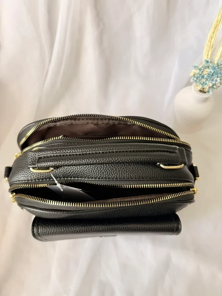 BOLSA MÉDIA PRETA COM DIVISÓRIAS - BOL 185 - 4