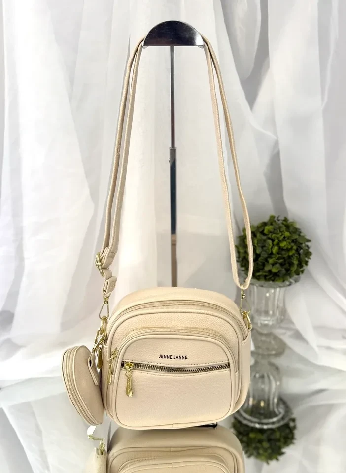 BOLSA PEQUENA OFF WHITE ACOMPANHA PORTA MOEDAS - BOL 073 - 2