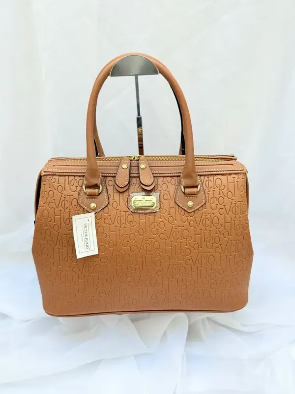 BOLSA BAÚ CARAMELO VICTOR HUGO