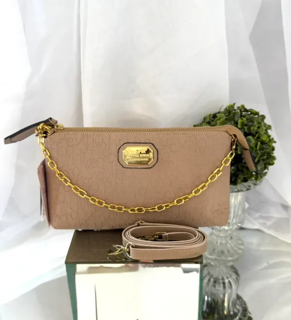BOLSA PEQUENA BEGE VICTOR HUGO - BRL 037