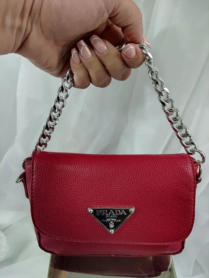 BOLSA PEQUENA VERMELHA PRADA - BRL 066 - 2