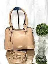 BOLSA MÉDIA BEGE ACOMPANHA ALÇA EM COURO - BOL 099 - 1