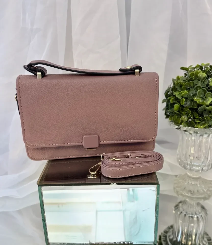 BOLSA PEQUENA ROSA ENVELHECIDO - BOL 034 - 1