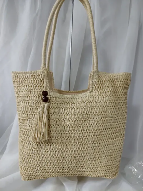 BOLSA PRAIA PALHA NATURAL - BOL 107