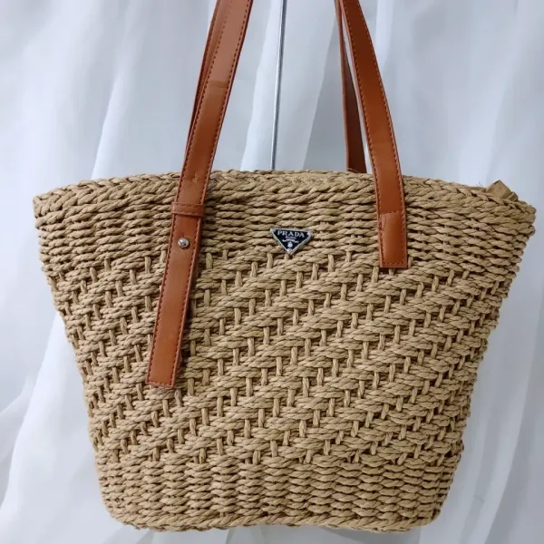 BOLSA PRADA PALHA BEGE - BRL 106