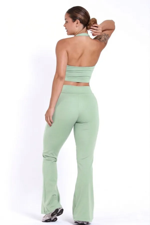 Conjunto Calça Flare e Top - Verde Menta - imagem 2
