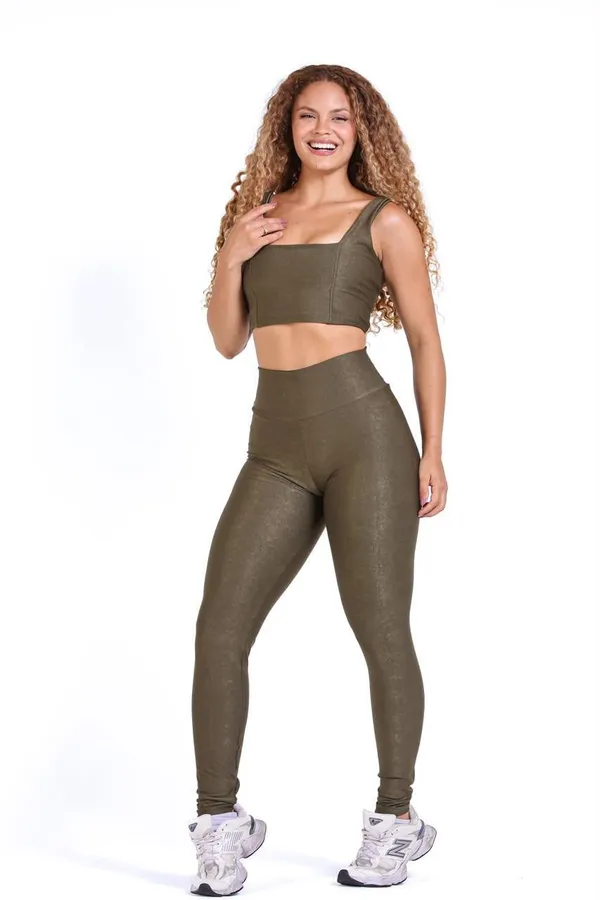 Conjunto Legging e Top Canelado - Caule - imagem 1